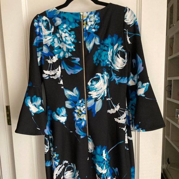 Calvin Klein Blue Floral Dress - Picture 5 of 5